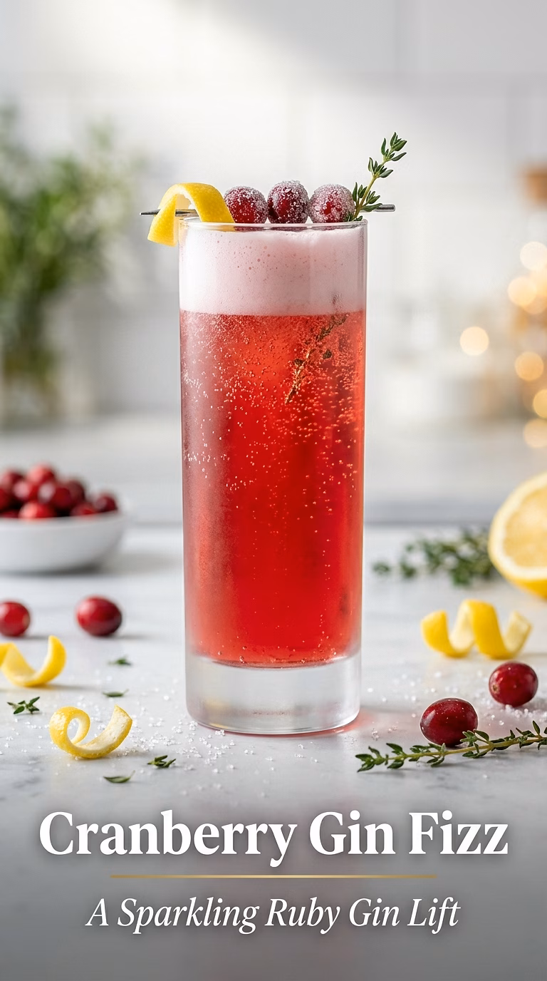 Cranberry Gin Fizz