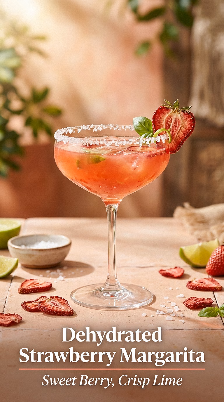 Dehydrated Strawberry Margarita