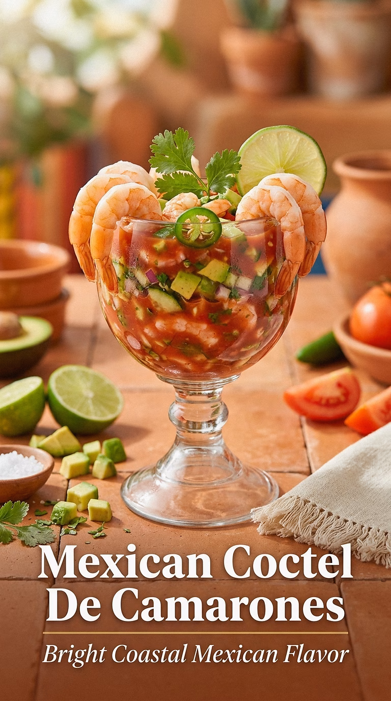 Mexican Coctel De Camarones (Mexican Shrimp Cocktail)