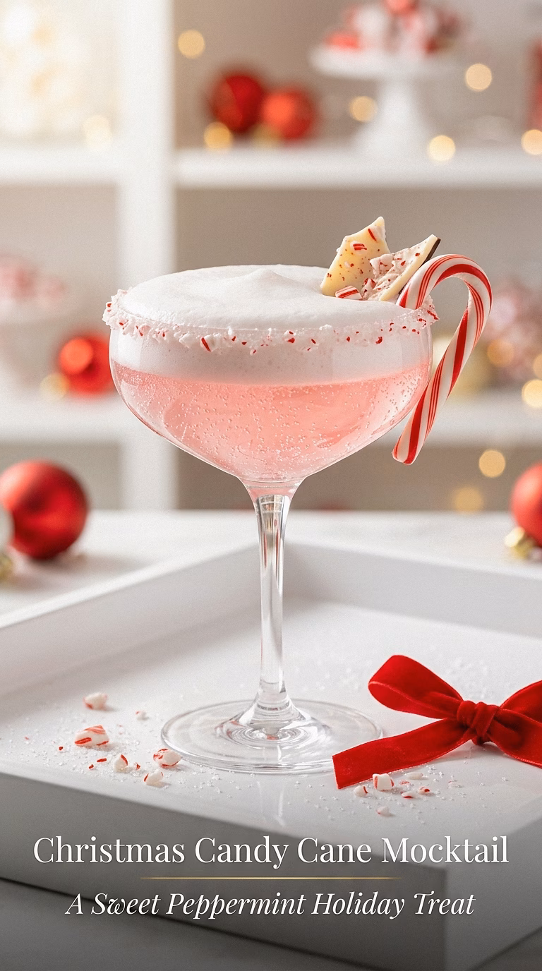 Christmas Candy Cane Mocktail