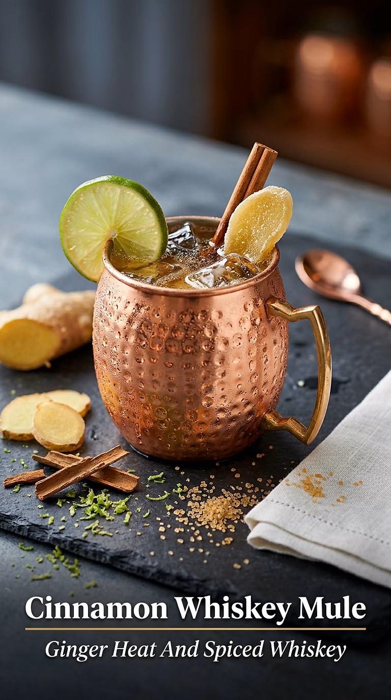 Cinnamon Whiskey Mule