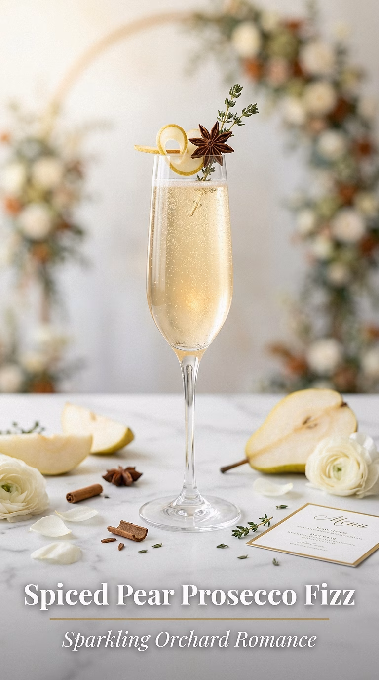 Spiced Pear Prosecco Fizz