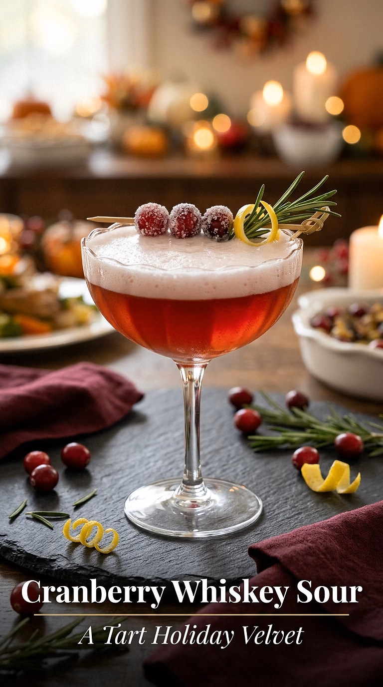 Cranberry Whiskey Sour