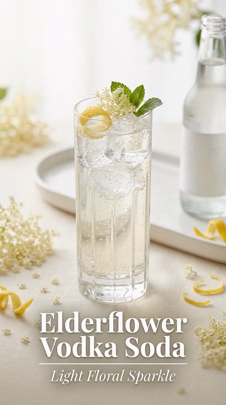 Elderflower Vodka Soda