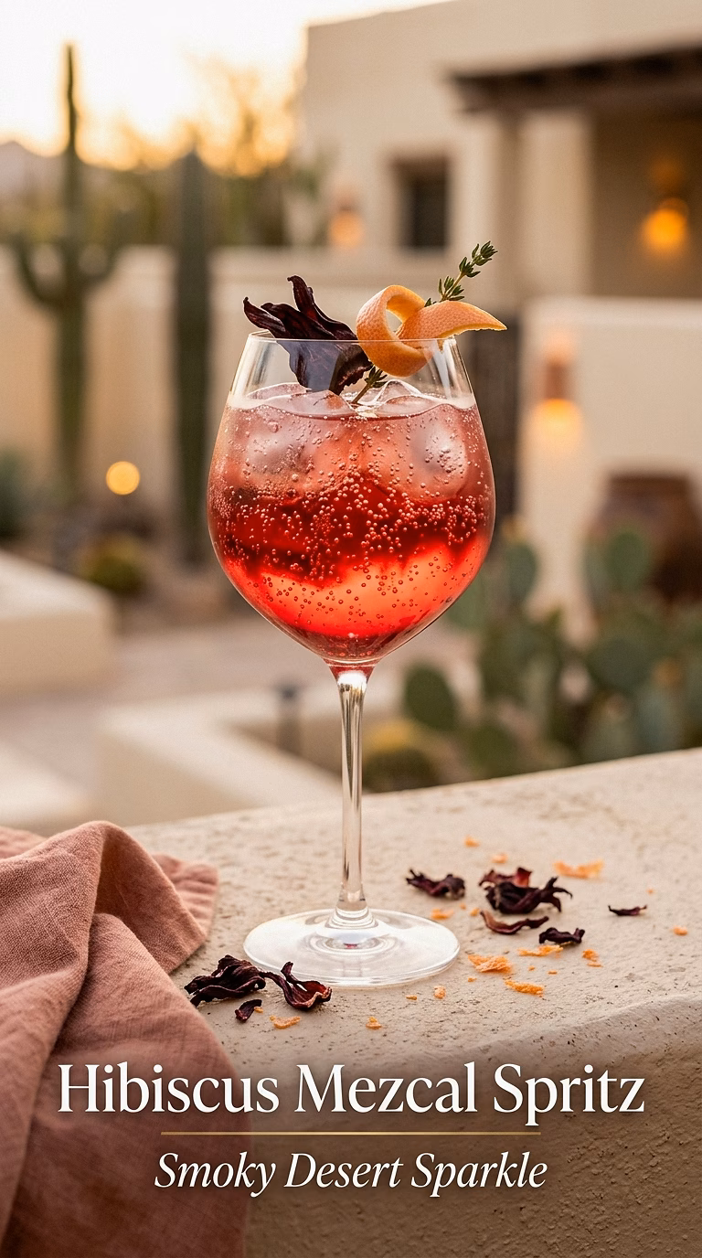 Hibiscus Mezcal Spritz