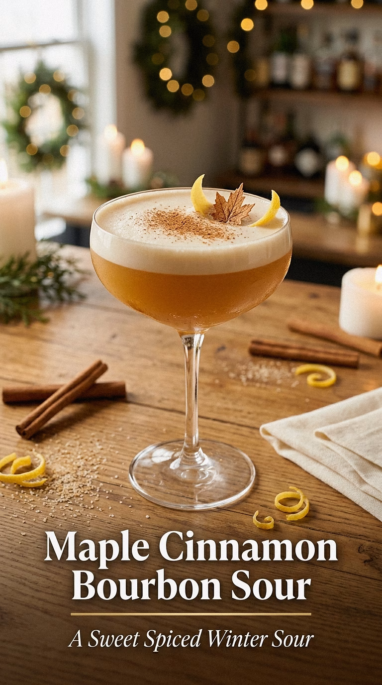 Maple Cinnamon Bourbon Sour
