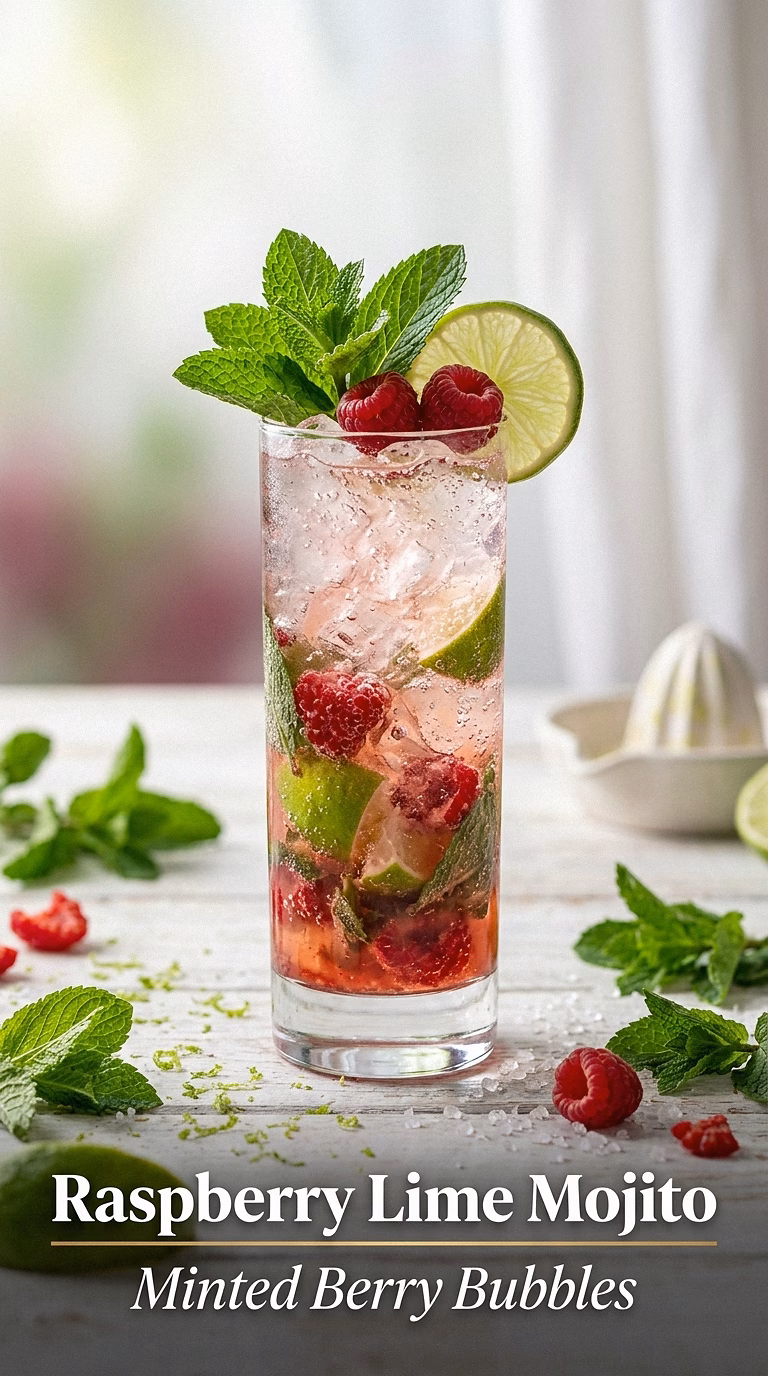 Raspberry Lime Mojito
