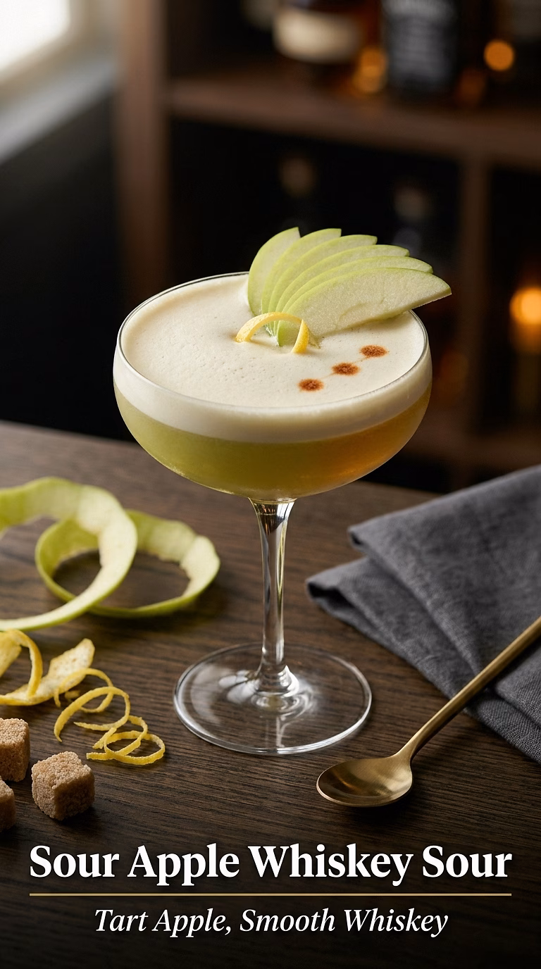 Sour Apple Whiskey Sour