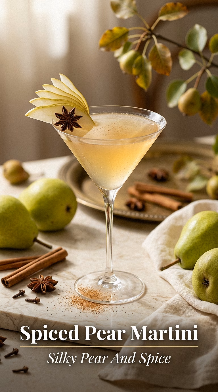 Spiced Pear Martini