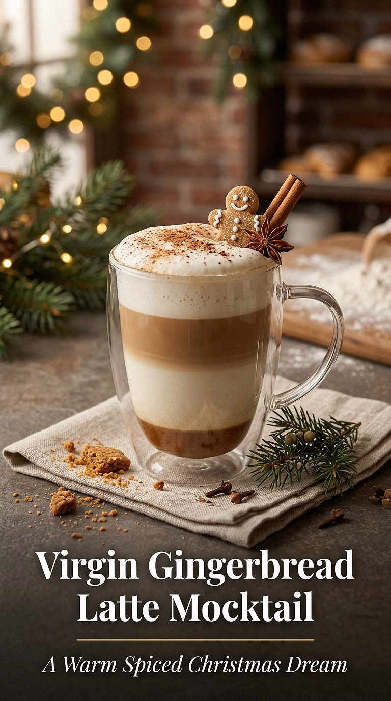 Virgin Gingerbread Latte Mocktail