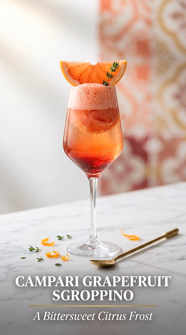 Campari Grapefruit Sgroppino