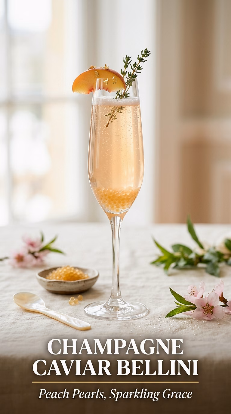 Champagne Caviar Bellini