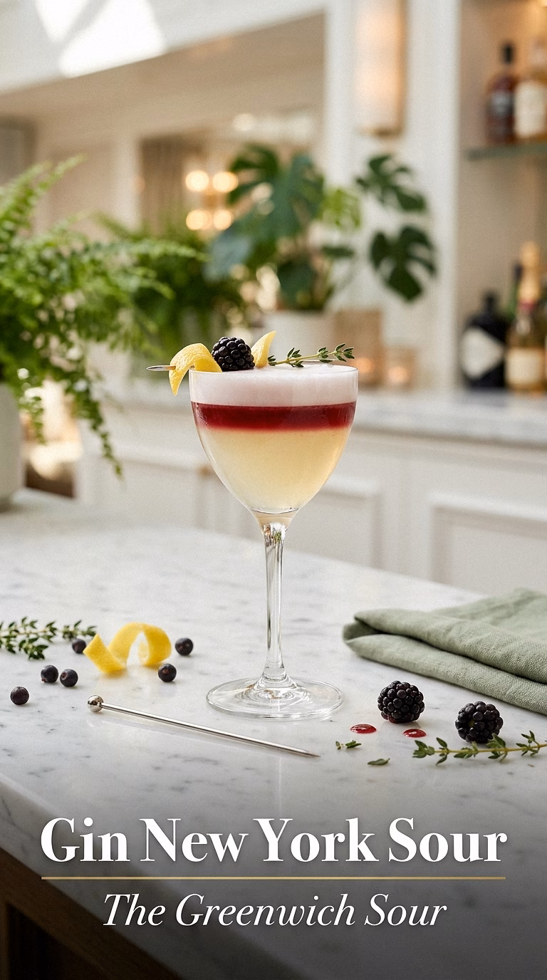 Gin New York Sour (The Greenwich Sour)