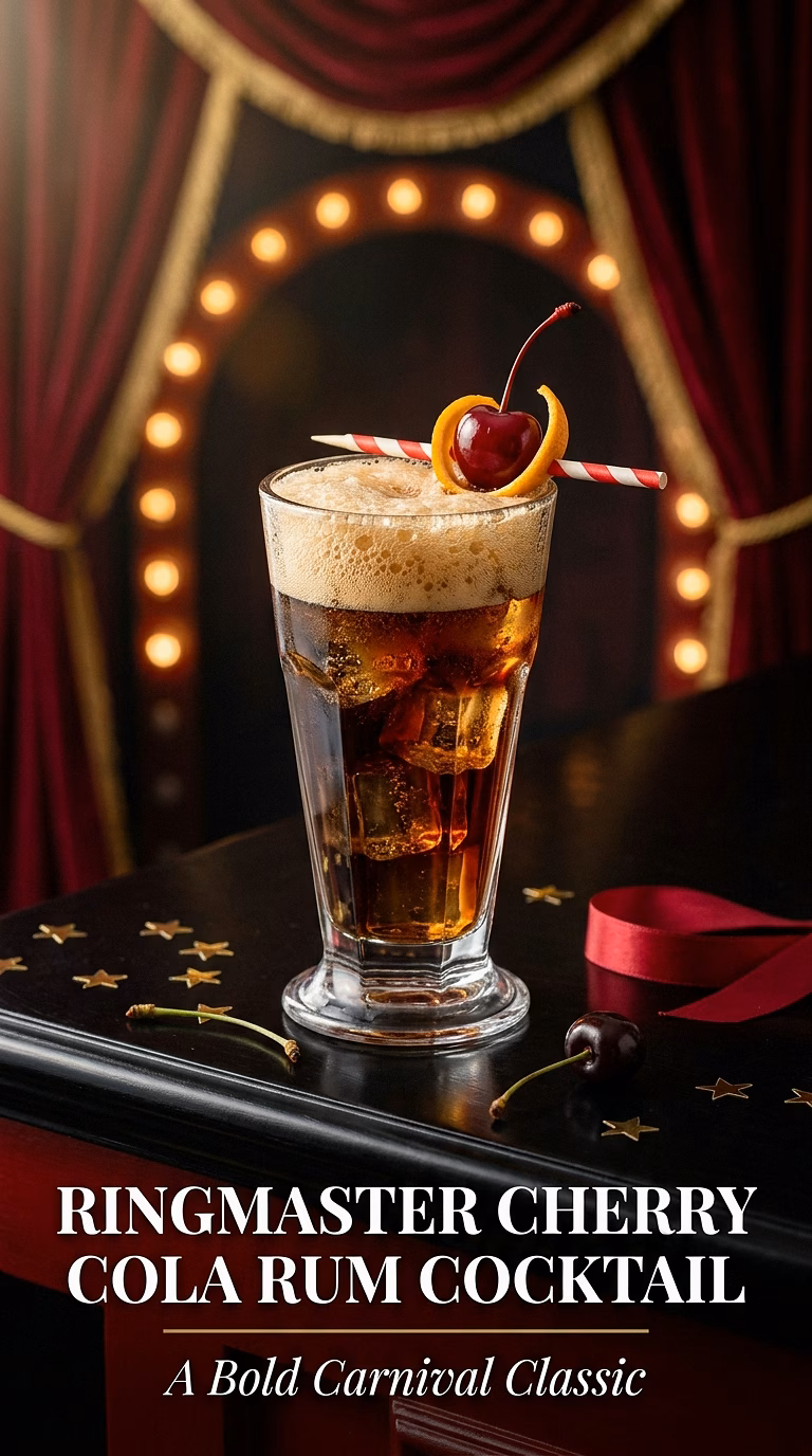 Ringmaster Cherry Cola Rum Cocktail