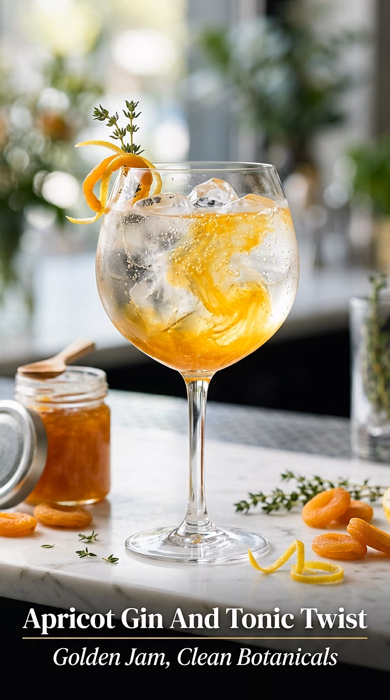 Apricot Gin And Tonic Twist