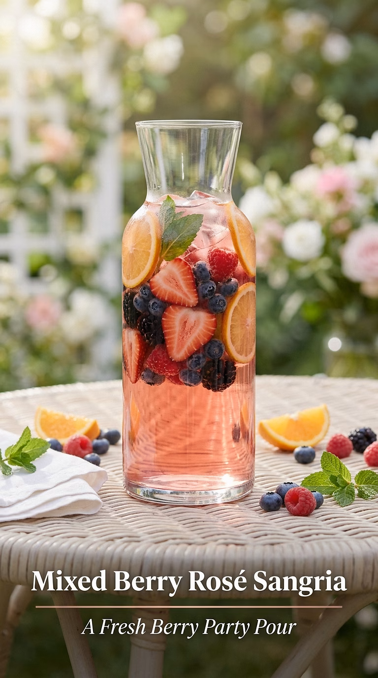 Mixed Berry Rosé Sangria