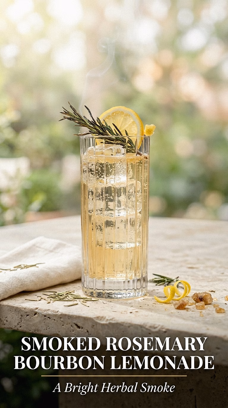 Smoked Rosemary Bourbon Lemonade