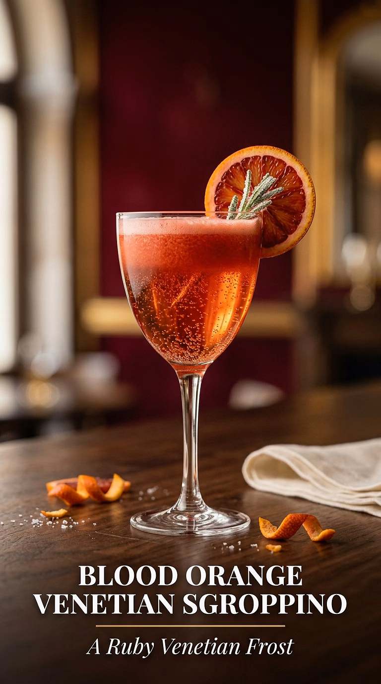 Blood Orange Venetian Sgroppino