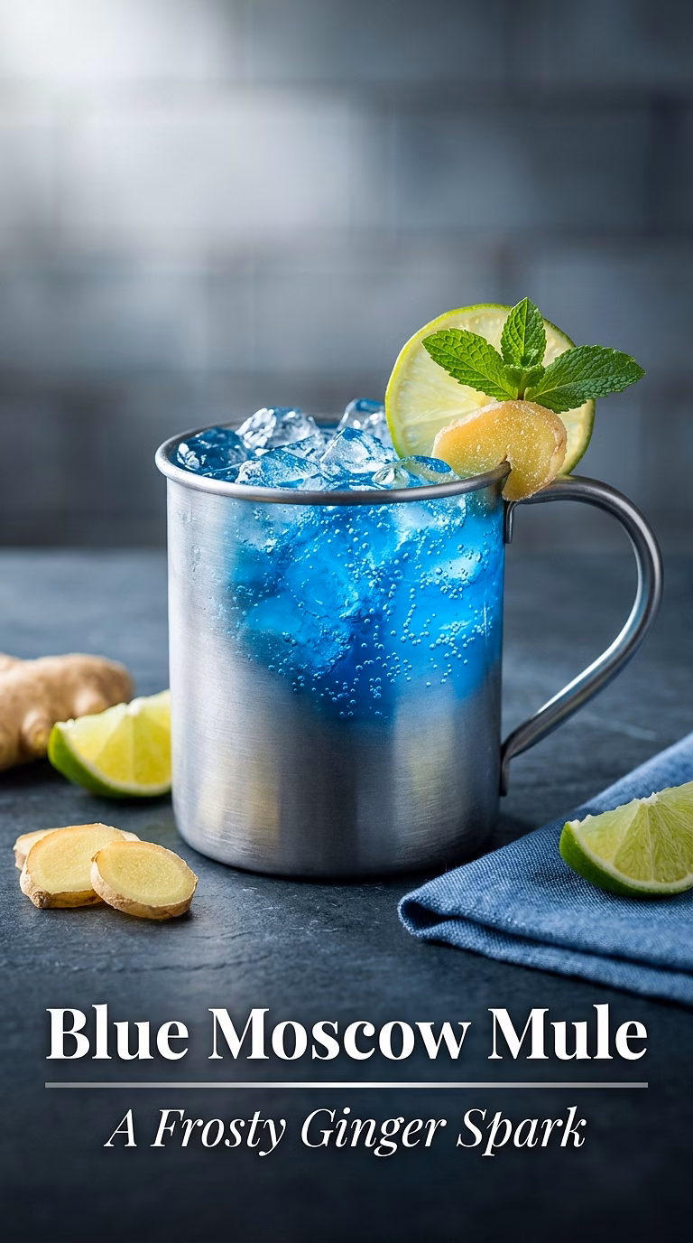 Blue Moscow Mule