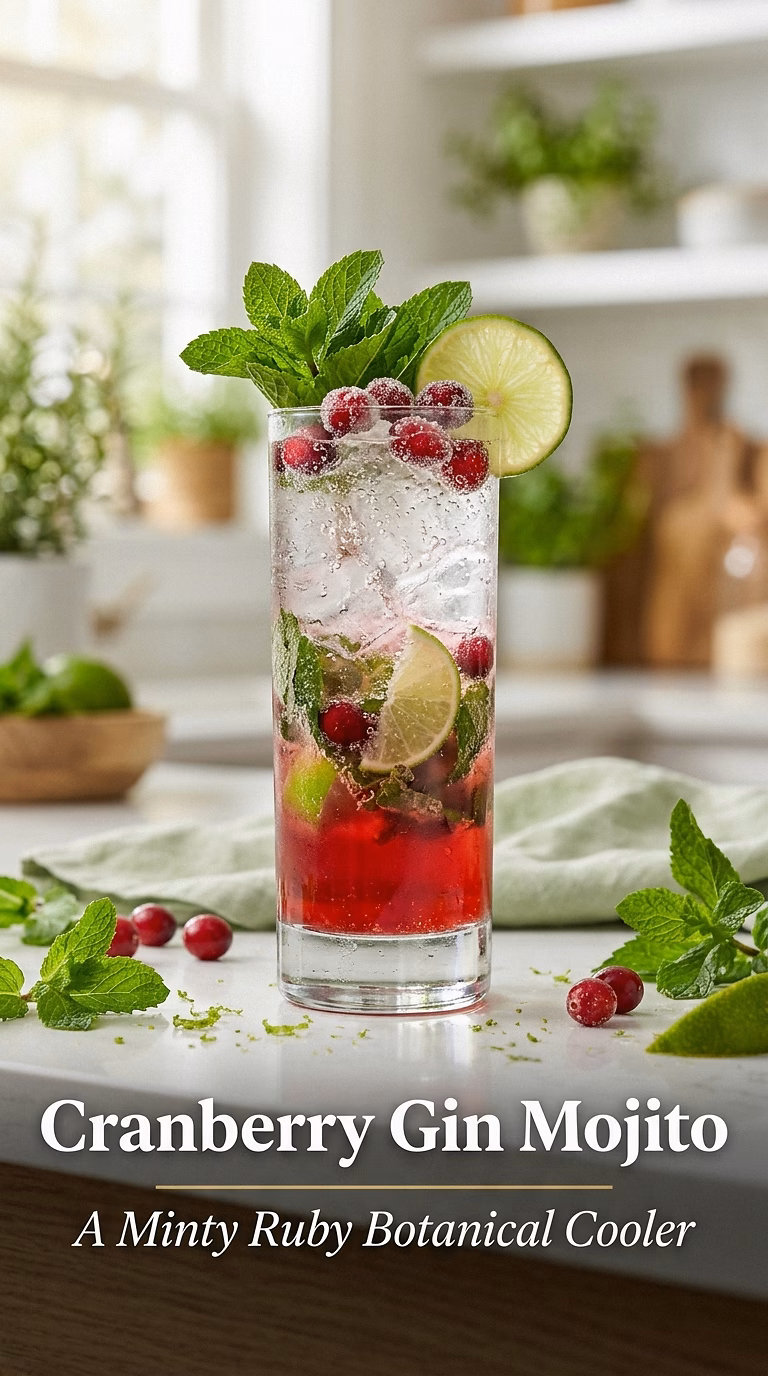 Cranberry Gin Mojito