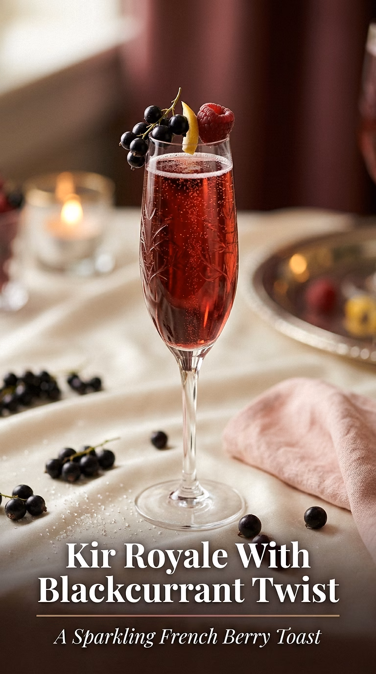 Kir Royale With Blackcurrant Twist