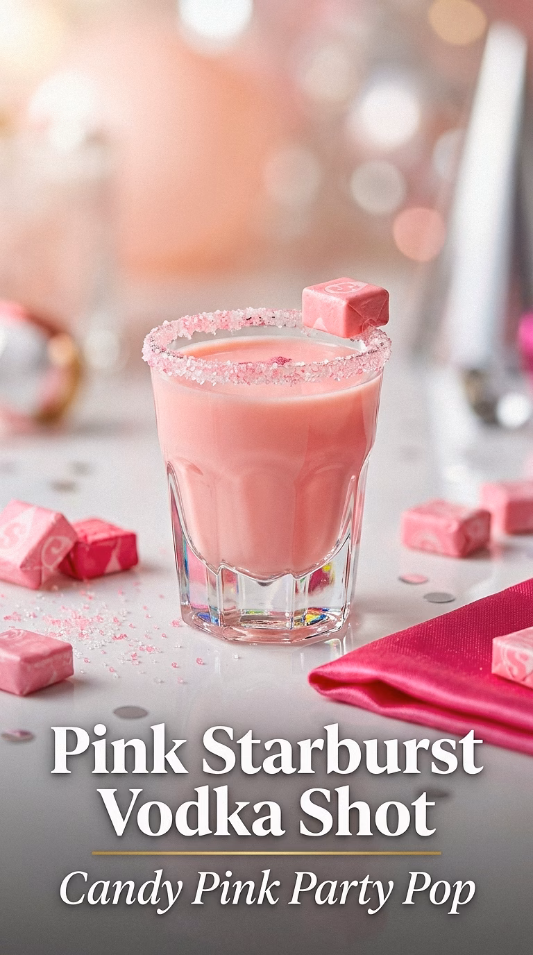 Pink Starburst Vodka Shot