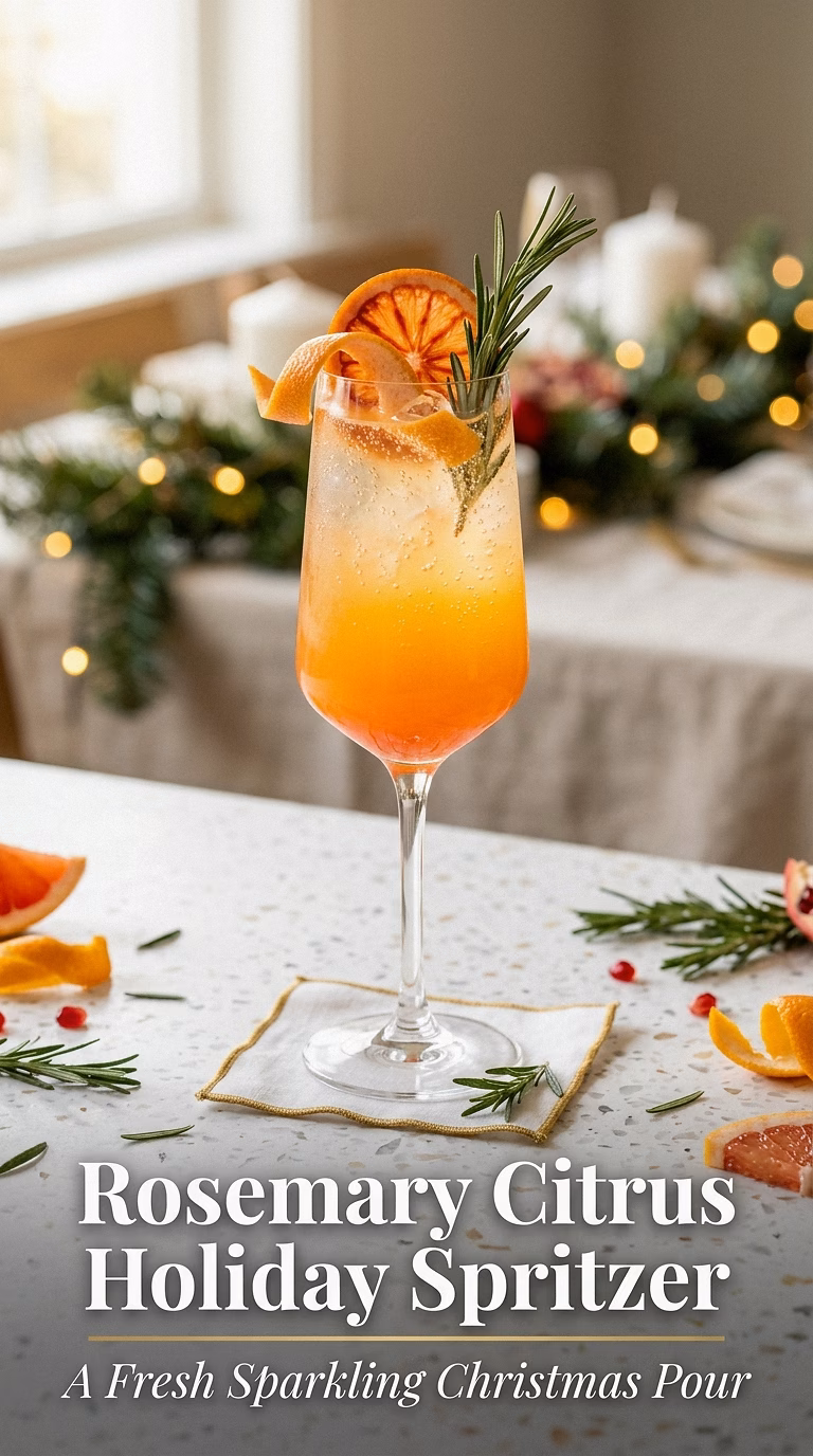Rosemary Citrus Holiday Spritzer