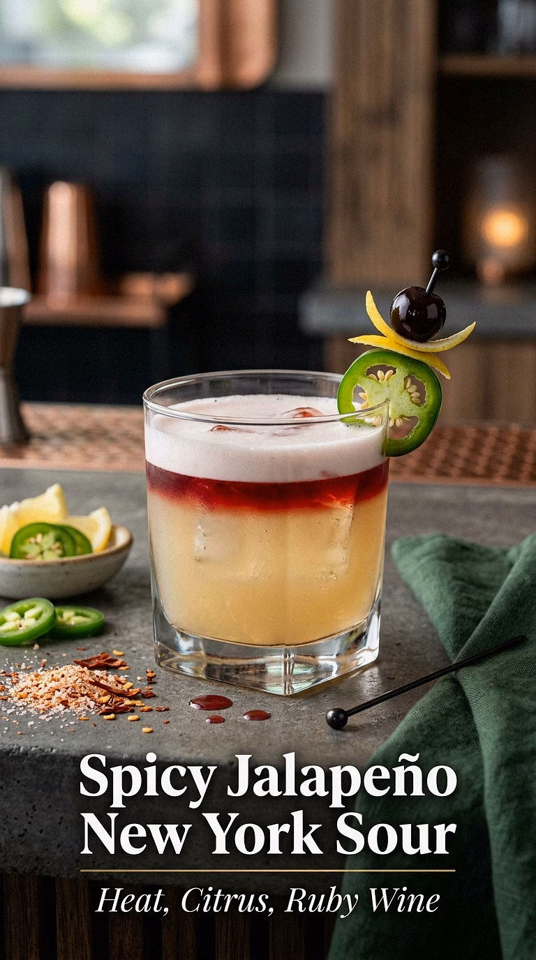 Spicy Jalapeño New York Sour