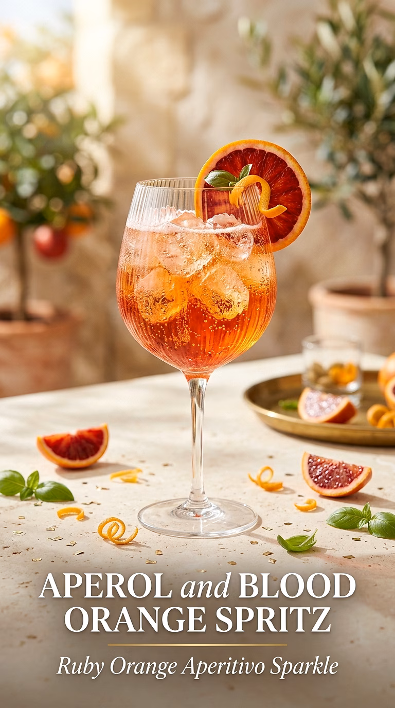 Aperol and Blood Orange Spritz