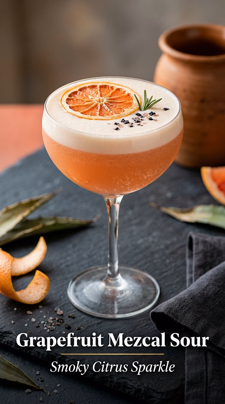 Grapefruit Mezcal Sour