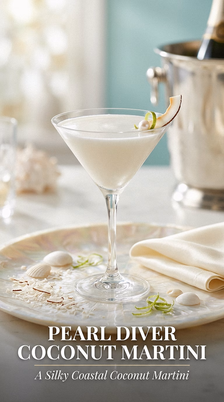 Pearl Diver Coconut Martini