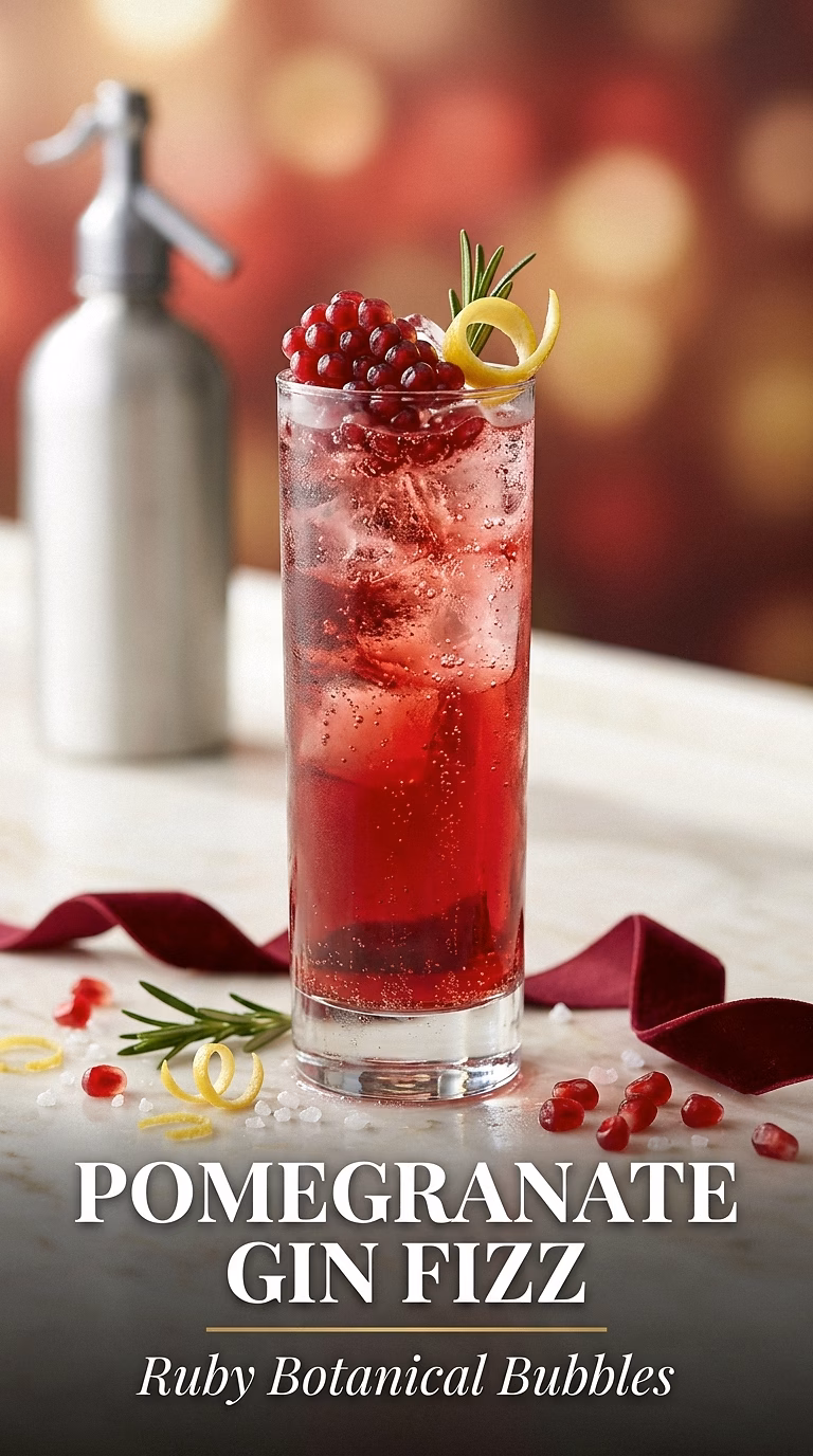 Pomegranate Gin Fizz