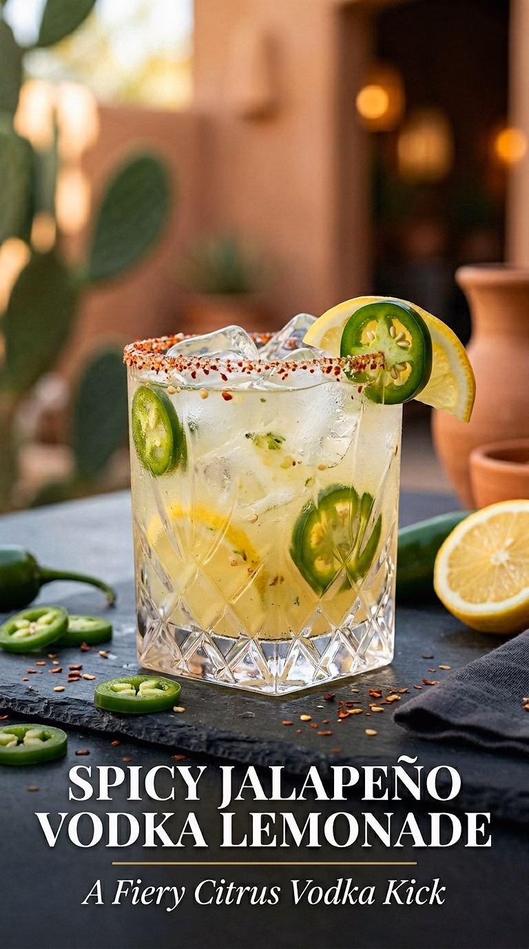 Spicy Jalapeño Vodka Lemonade