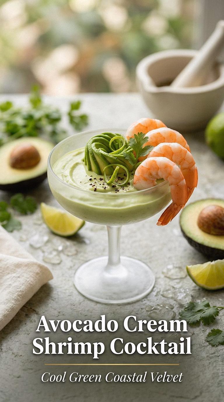 Avocado Cream Shrimp Cocktail