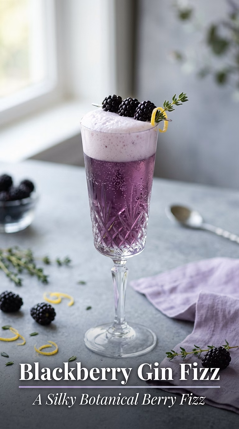 Blackberry Gin Fizz