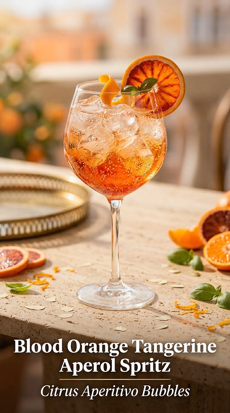 Blood Orange Tangerine Aperol Spritz