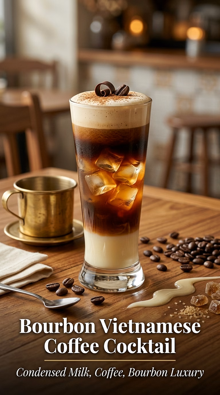 Bourbon Vietnamese Coffee Cocktail