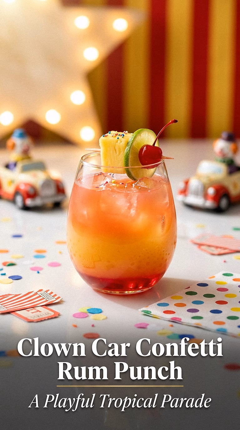 Clown Car Confetti Rum Punch