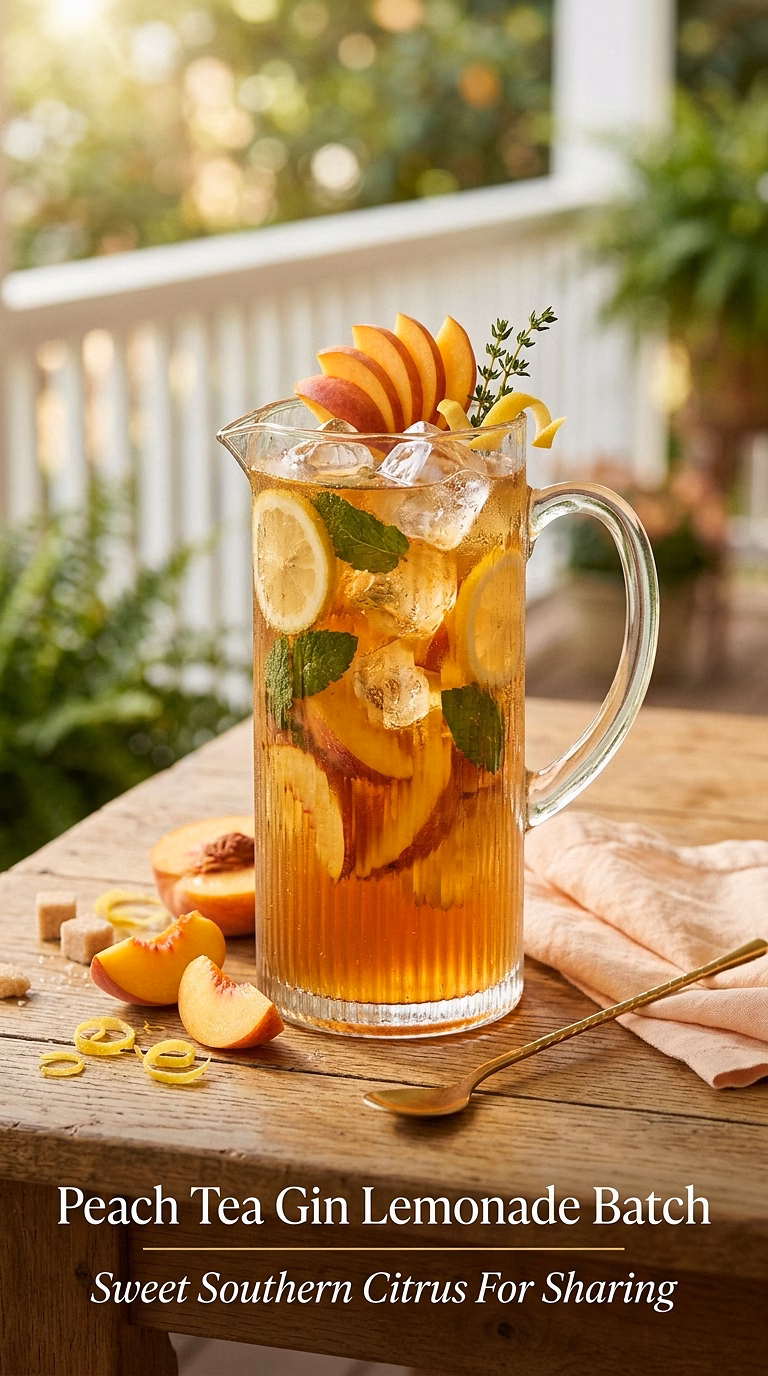 Peach Tea Gin Lemonade Batch