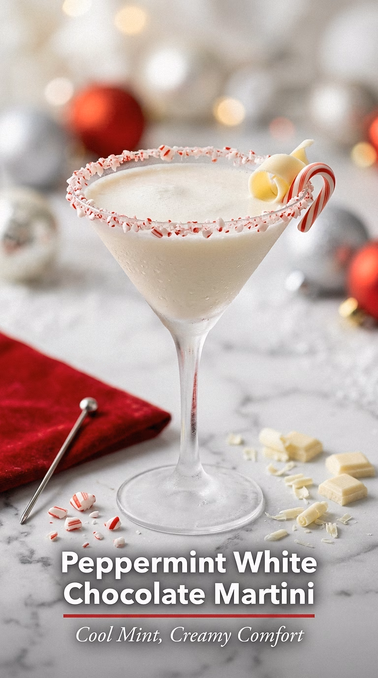 Peppermint White Chocolate Martini