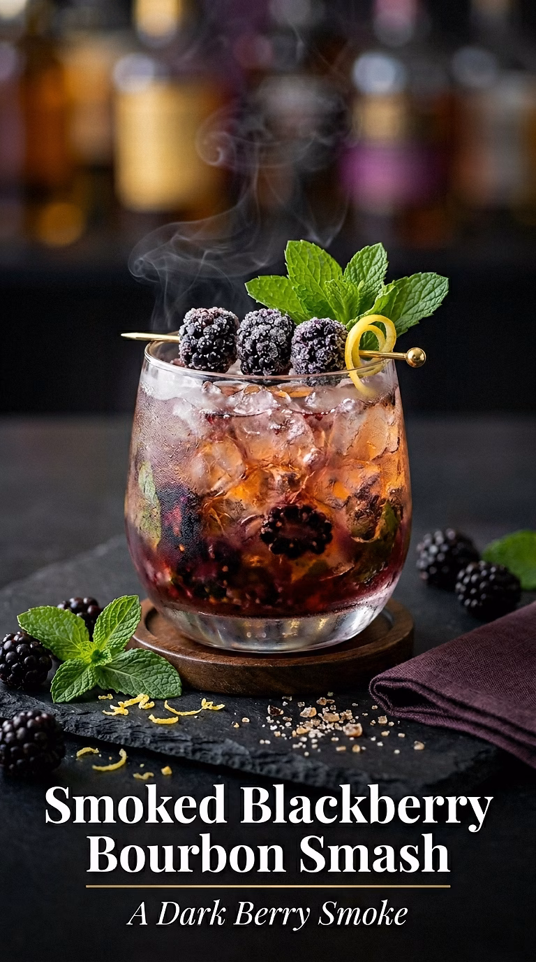 Smoked Blackberry Bourbon Smash