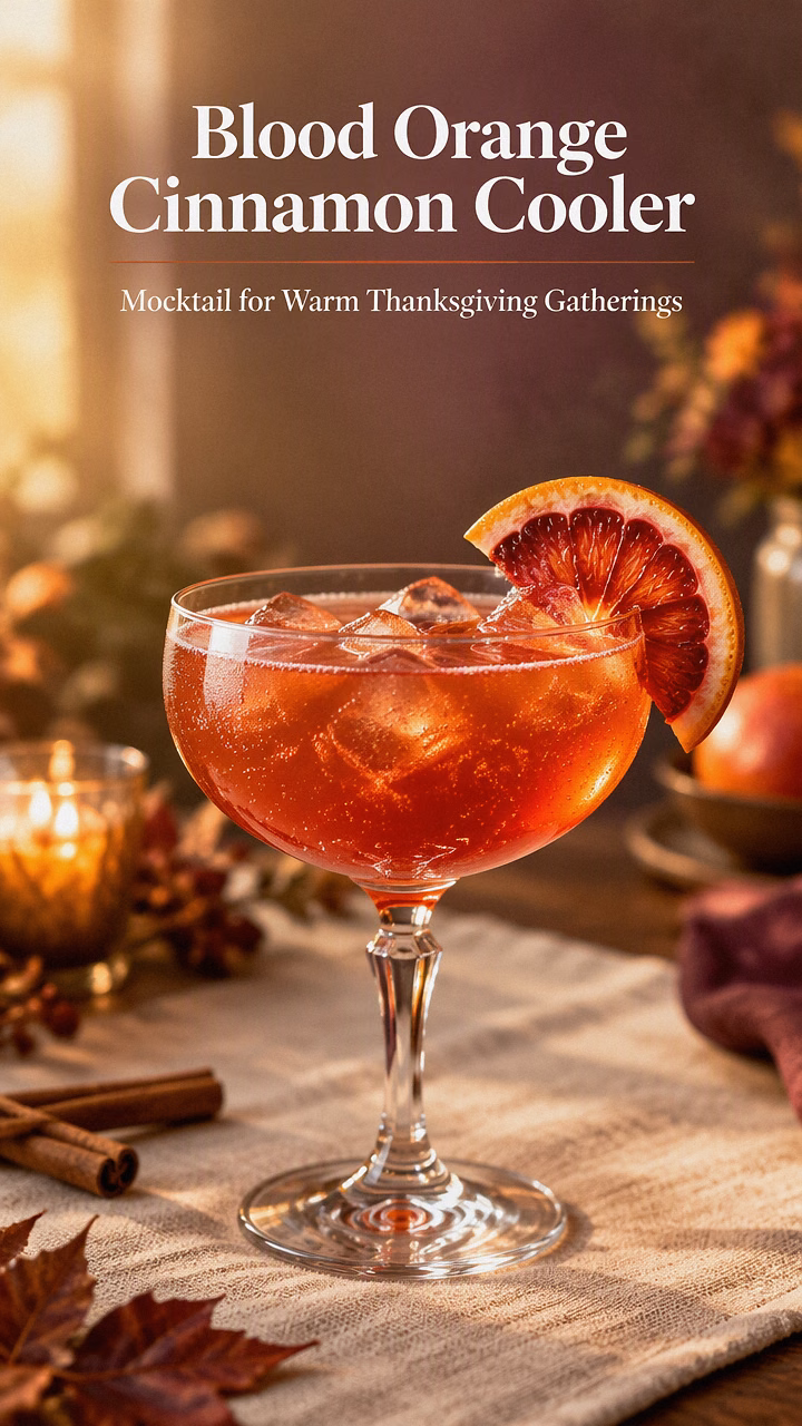 Blood Orange Cinnamon Cooler