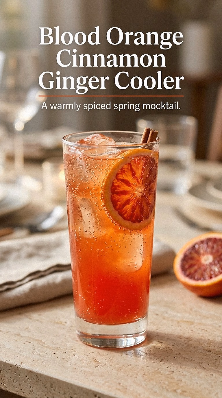 Blood Orange Cinnamon Ginger Cooler