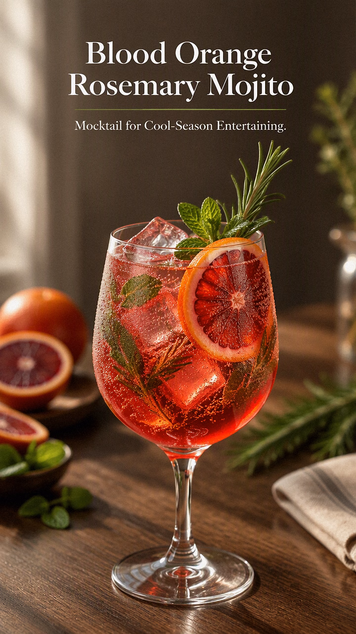 Blood Orange Rosemary Mojito