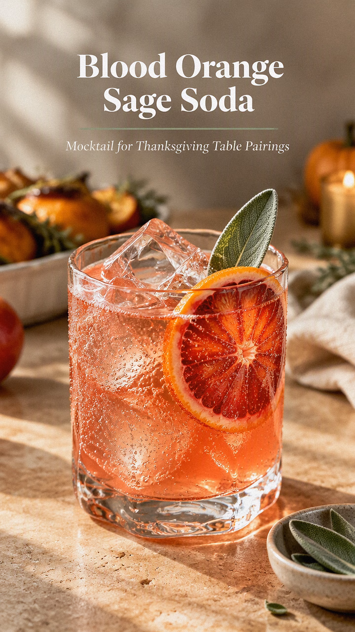 Blood Orange Sage Soda