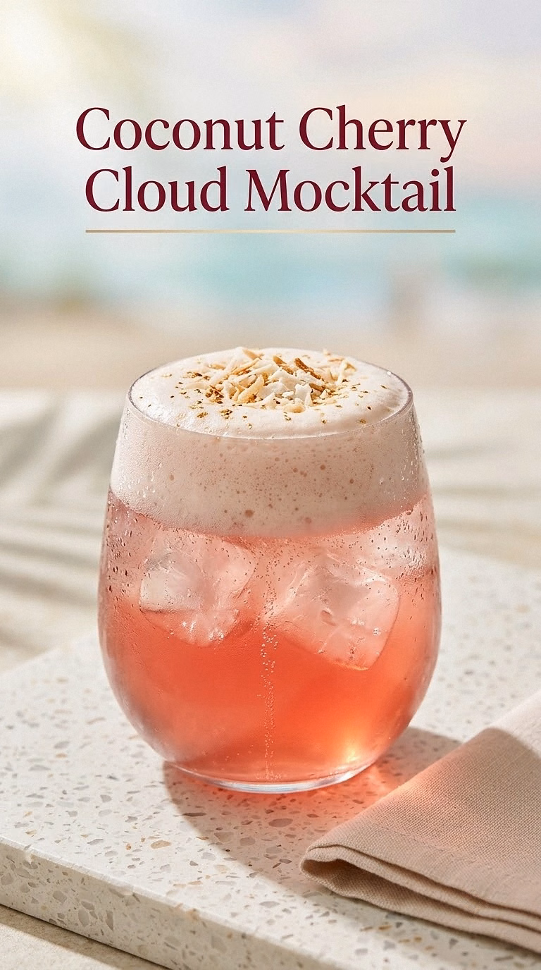 Coconut Cherry Cloud Mocktail