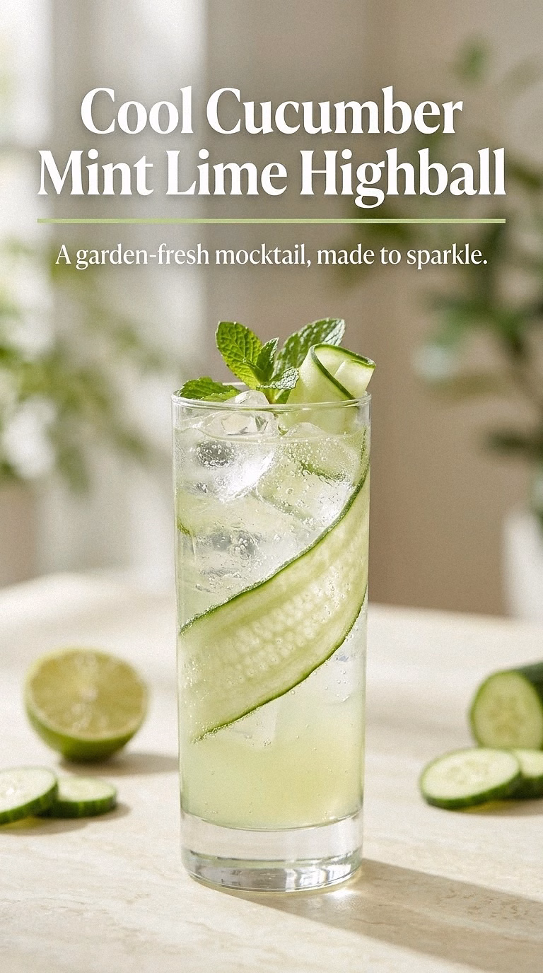 Cool Cucumber Mint Lime Highball