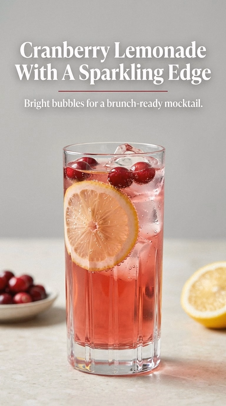 Cranberry Lemonade With A Sparkling Edge