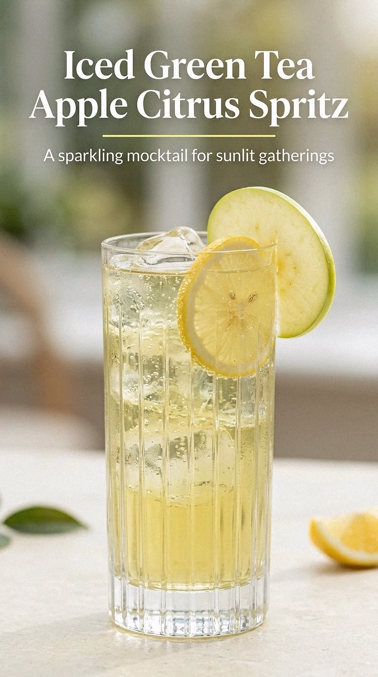 Iced Green Tea Apple Citrus Spritz