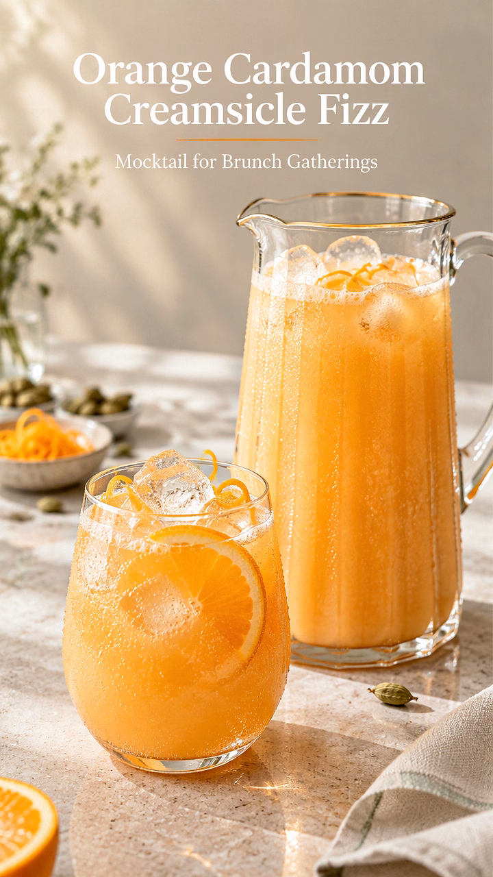 Orange Cardamom Creamsicle Fizz